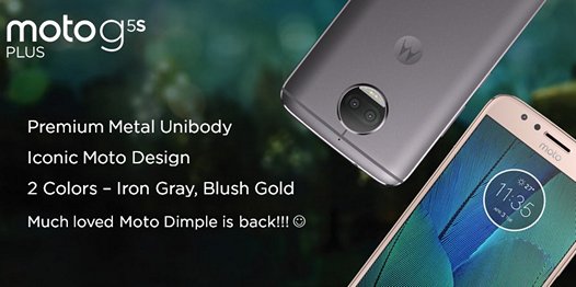 Motorola Moto G5S и Moto G5S Plus: версии смартфонов с 4 ГБ оперативной памяти поступили в продажу в Индии