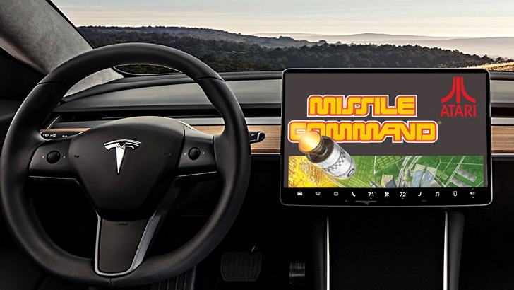 Очередное обновление программного обеспечения Tesla принесёт на автомобиль набор классических игр Atari
