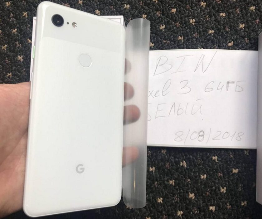 Google Pixel 3 XL. Видео распаковки смартфона и его живые фото появились в Сети