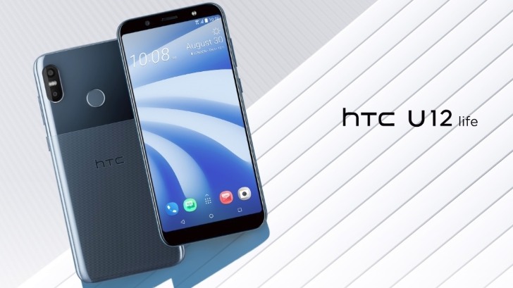 HTC U12 Life официально представлен. Процессор среднего уровня, неплохая батарея, NFC и оригинальный дизайн