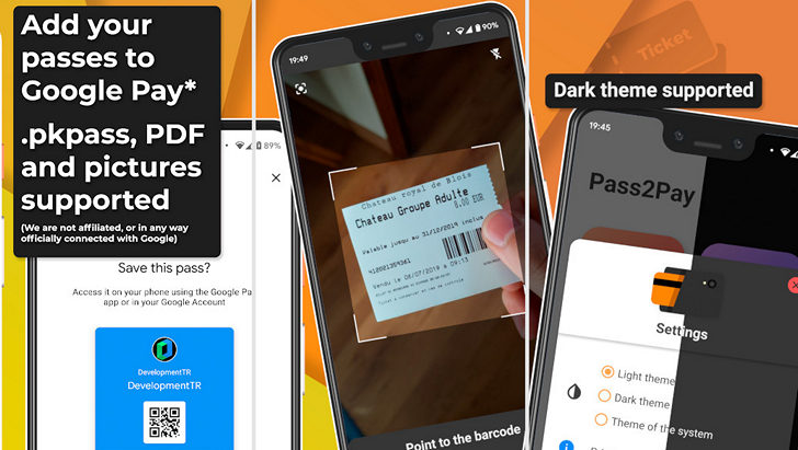 Новые приложения для Android. Pass2Pay поможет сохранить все ваши пропуска и билеты и подружить их с Google Pay