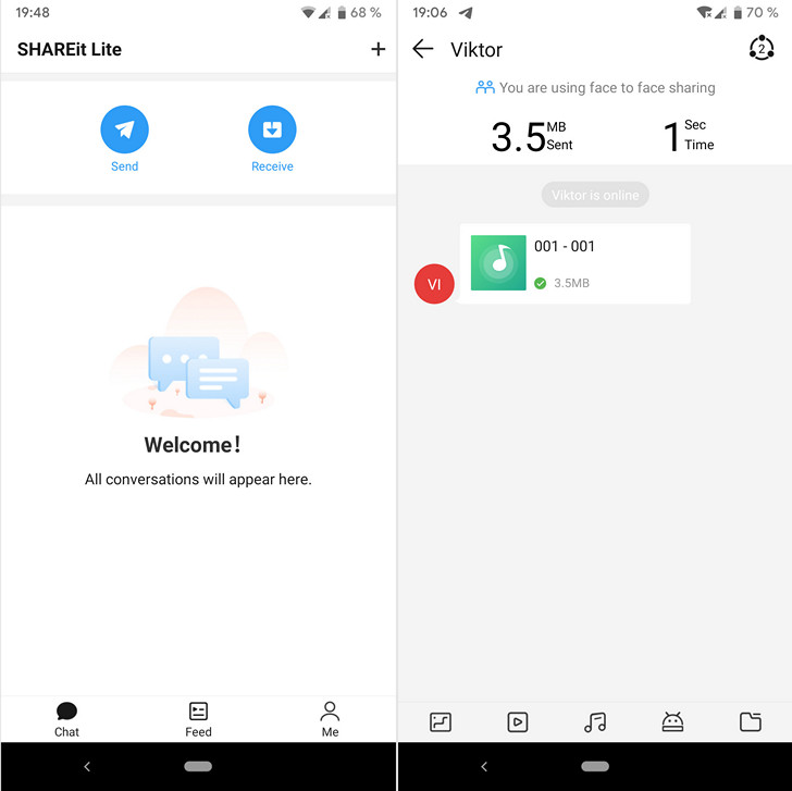 Новые приложения для Android. SHAREit Lite – облегченная версия приложения для простого  обмена файлами [Скачать APK]