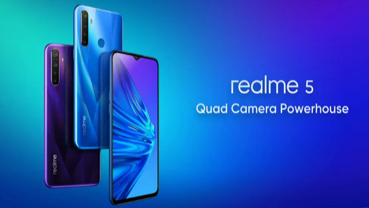 Realme 5 и Realme 5 Pro. Самый дешевый смартфон оснащенный камерой с четырьмя объективами и его более дорогая версия представлены официально. Цена: от $140