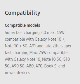 Samsung Galaxy A91. Батарея смартфона будет иметь поддержку быстрой зарядки мощностью до 45 Вт 
