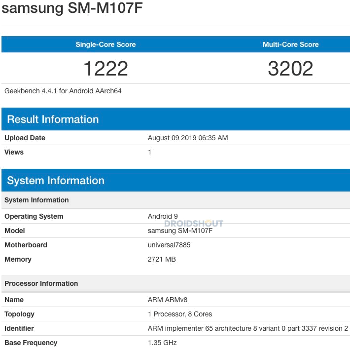 Samsung Galaxy M10 