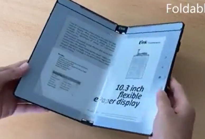 Раскладные электронные книги на подходе: E Ink анонсировала 10,3-дюймовый гибкий ePaper дисплей