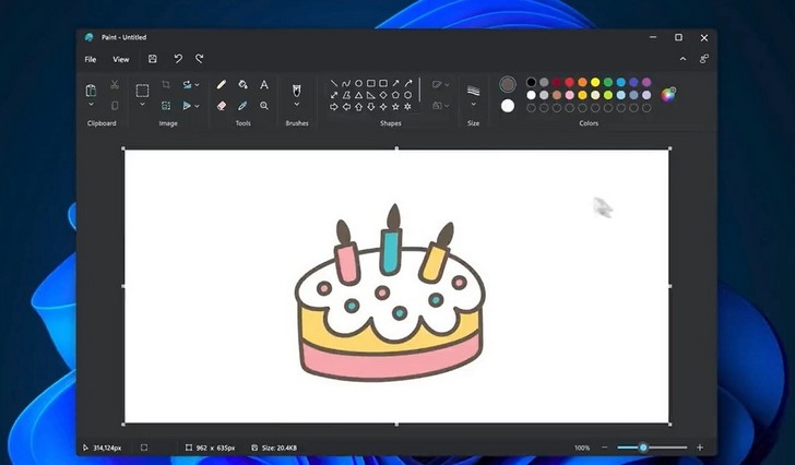 Microsoft Paint для Windows 11 получил новый, более современный дизайн