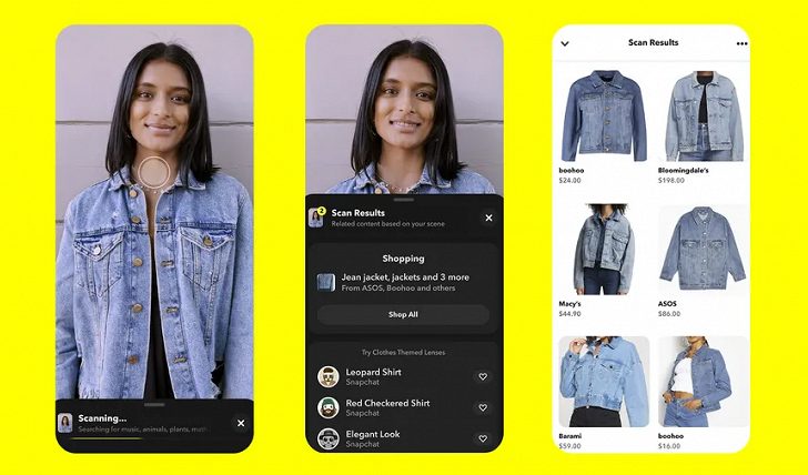 Snapchat получил обновленную функцию Scan которая подскажет породу кота или собаки, модель автомобиля и даже купить нужный товар