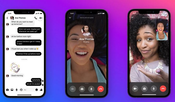 Facebook Messenger получил возможность включить сквозное шифрование для голосовых и видеозвонков, а также исчезающие сообщения