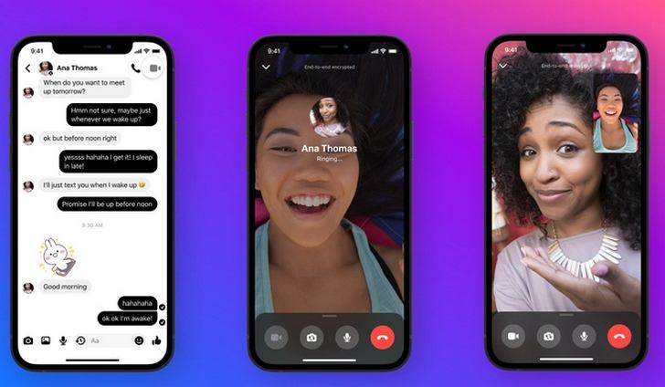 Facebook Messenger получил возможность включить сквозное шифрование для голосовых и видеозвонков, а также исчезающие сообщения
