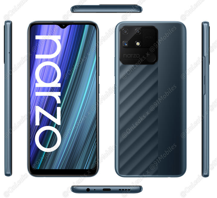 Narzo 50A. Новый недорогой смартфон Realme получит необычный дизайн камеры