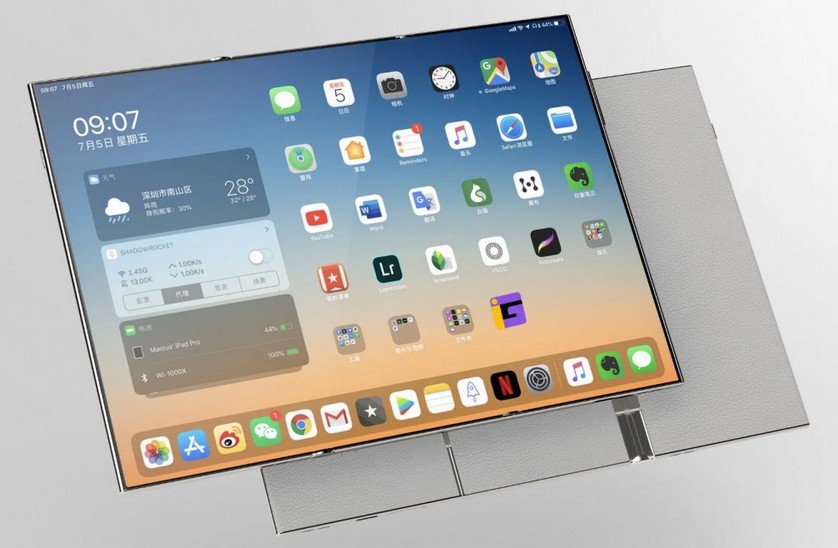 Oppo хвастается концептуальным смартфоном со складывающимся в три раза дисплеем