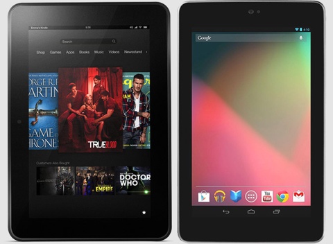 Kindle Fire HD проотив nexus 7