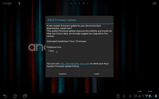 Обновление Android 4.1 для Asus Transformer Pad TF300