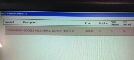 Новый Nexus 10, производства ASUS замечен в базе данных магазинов PC World. Цена планшета - £350