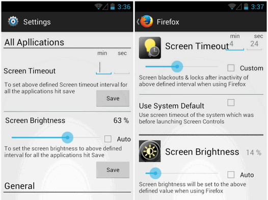 Как задать яркость экрана и время его выключения для каждого установленного на планшет или смартфон приложения