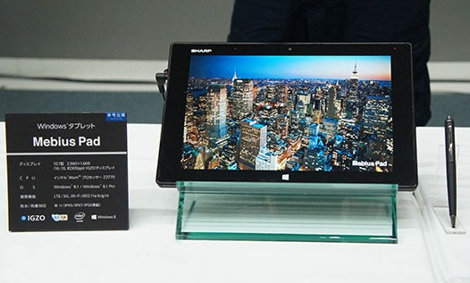 Sharp Mebius Pad: первый Windows 8 планшет с 10.1-дюймовым экраном 2560 х 1600 пикселей
