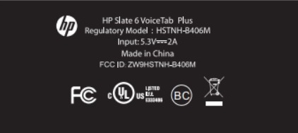 HP Slate 6 VoiceTab Plus. Супер компактный Android планшет с 5.9-дюймовым экраном и встроенным LTE модемом прошел сертификацию в FCC