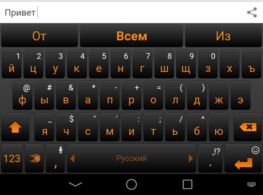 экранная клавиатура swiftkey