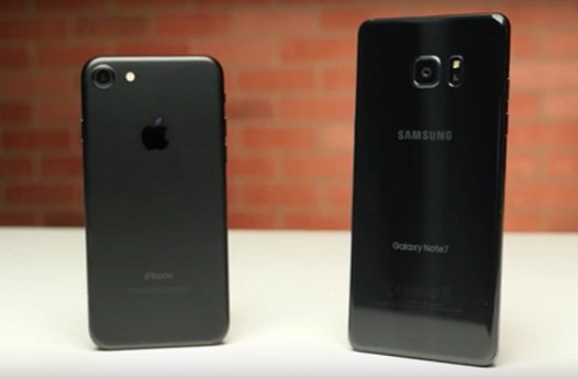 Samsung Galaxy Note 7 против iPhone 7 в тестах на быстродействие в реальных приложениях
