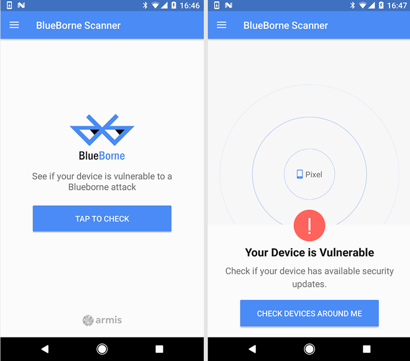 BlueBorne сканер проверит ваше Android устройство на уязвимость Bluetooth