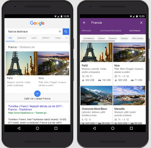 Google Путешествия (Trips) Google Полеты( Flights) и Google Направления (Destinations) стали доступны жителям 26 новых стран