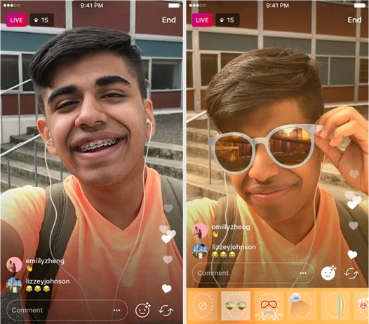 Приложения для мобильных. Instagram вскоре получит фильты для лиц, работающие в режиме живой трансляции видео
