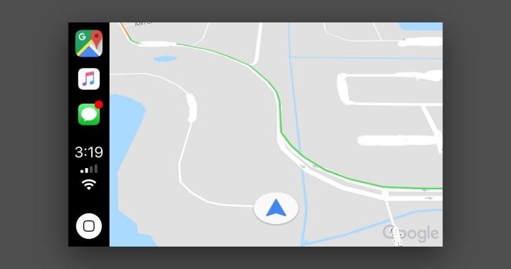 Карты Google официально интегрированы в Apple CarPlay на устройствах с iOS 12