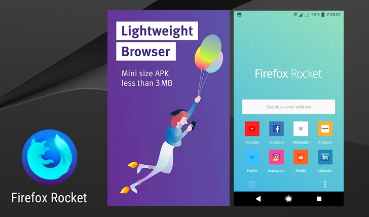Облегченные приложения для Android. Firefox Rocket — быстрый и легкий веб-браузер [Скачать APK]