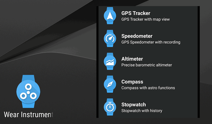 Wear OS от Appfour: Altimeter, Compass, GPS Tracker, Speedometer и Stopwatch