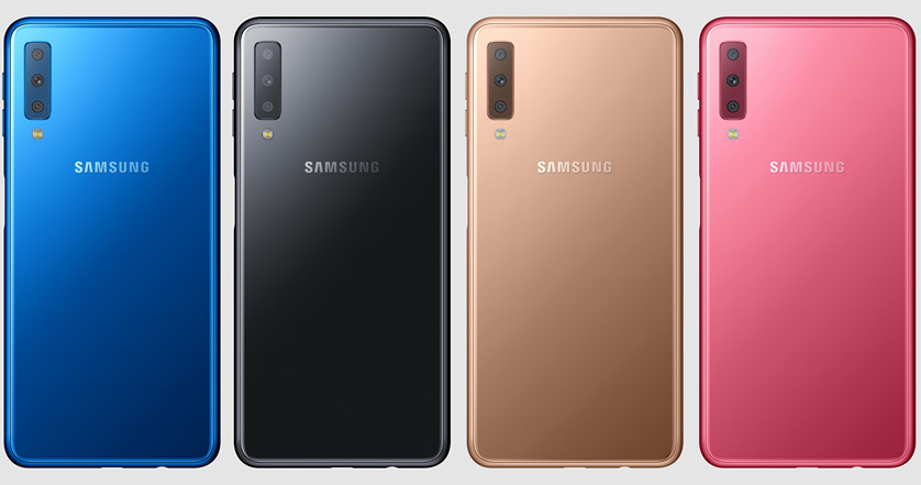 Samsung Galaxy A7 (2018) с тройной камерой официально