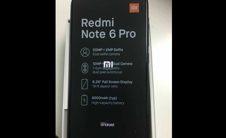 Xiaomi Redmi Note 6 Pro. Фото и технические характеристики смартфона