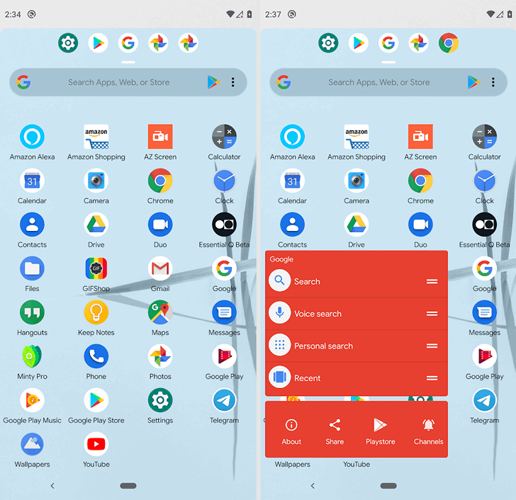 GCA Launcher. Компатный лончер для Android Go устройств или устройств со слабой начинкой