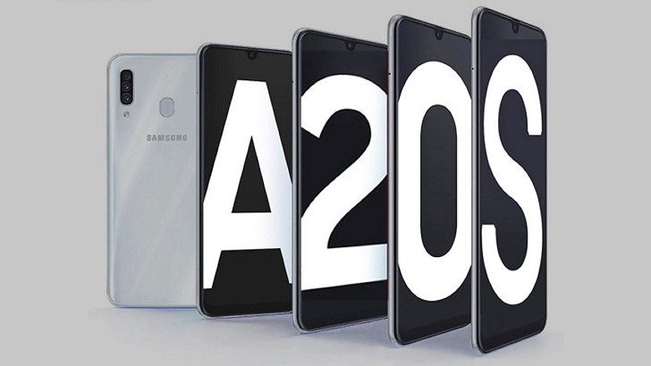 Samsung Galaxy A20s оснастят 6.5-дюймовым дисплеем с каплевидным вырезом, процессором Snapdragon 450 и тройной основной камерой