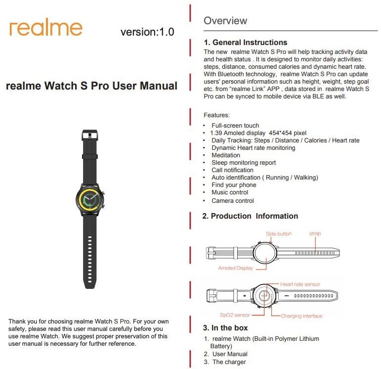 Realme Watch S Pro. Дизайн и технические характеристики новых умных часов