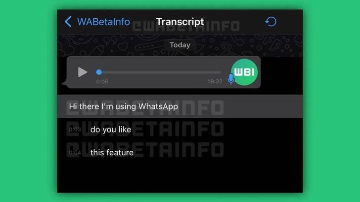 WhatsApp получит функцию преобразования голосовых сообщений в текст