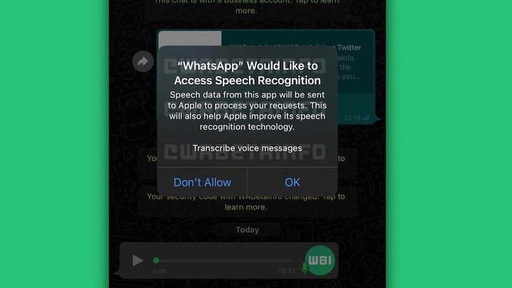 WhatsApp получит функцию преобразования голосовых сообщений в текст