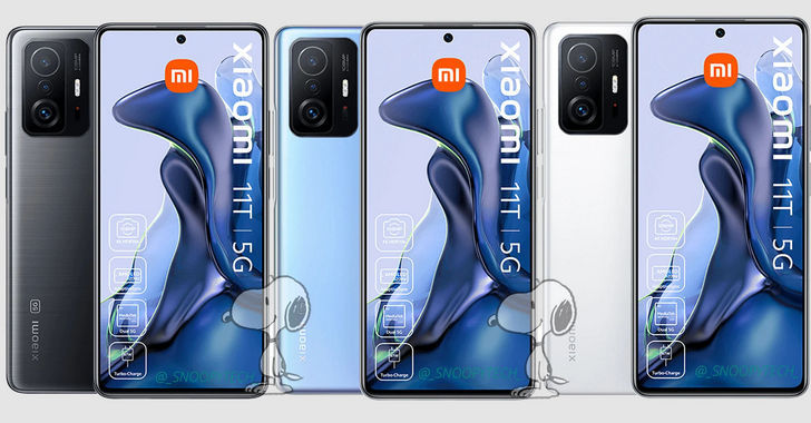 Xiaomi 11T и 11T Pro засветились на новых рендерах