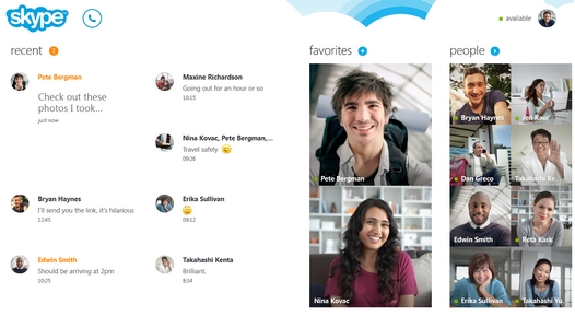 Skype для Windows 8