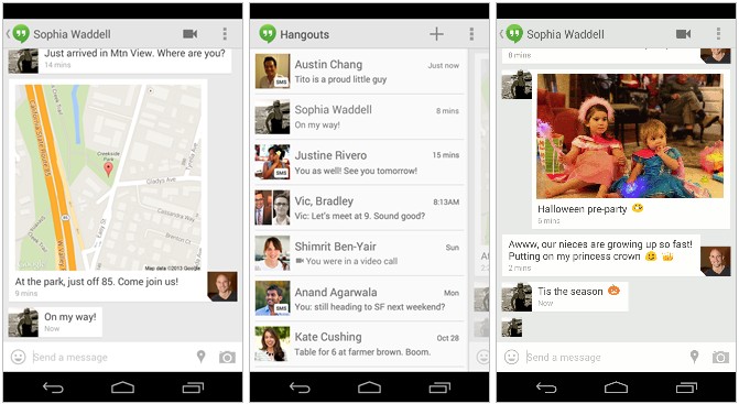 Программы для Android. Скачать APK файл Hangouts 2.0 с поддержкой SMS, которая должна исправить неработающее на некоторых устройствах видео