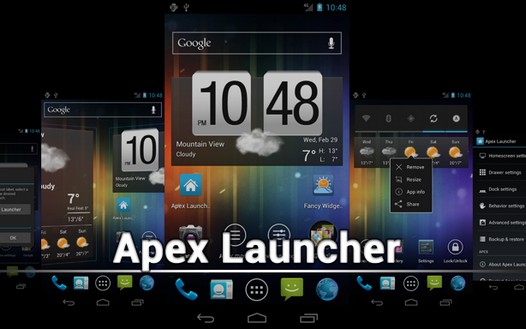 Apex Launcher обновился до версии 2.7.0. Дизайн в стиле Material и панель приложений от Android Lollipop