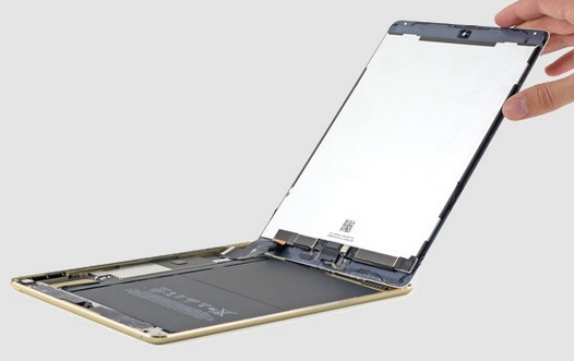 iPad Air 2 разобран. Внутри процессор Apple A8X и 2 гигабайта оперативной памяти (Видео)