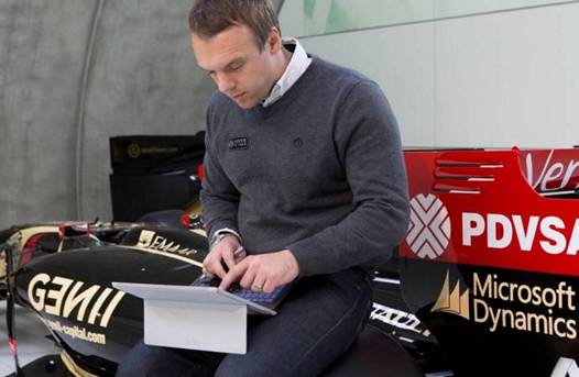 Surface Pro в команде Lotus F1