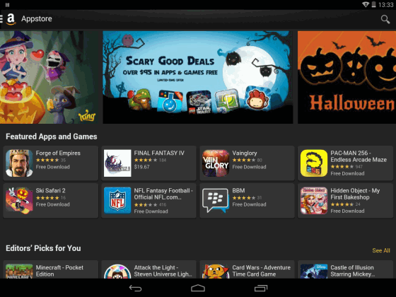 Распродажа в Amazon App Store. Скачать бесплатно более трех десятков игр и приложений на общую сумму около $70