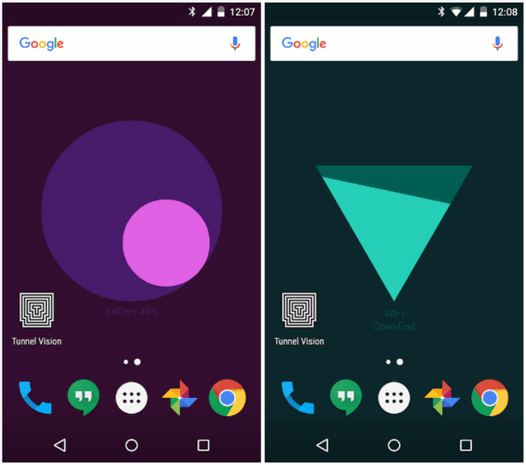 Новые Android приложения. Живые обои Meter от Google Creative Lab появились Play Маркет