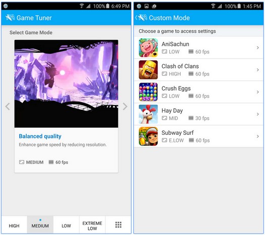 Программы для Android. Samsung Game Tuner: отличный инструмент для смены разрешения (и частоты кадров) в играх на Galaxy S6, S6 edge, S6 edge+ и Note 5 (Скачать APK)