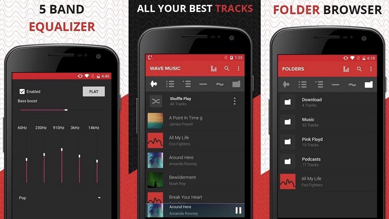 Программы для Android. Wave Music Player – бесплатный музыкальный плеер с симпатичным дизайном и широким набором возможностей