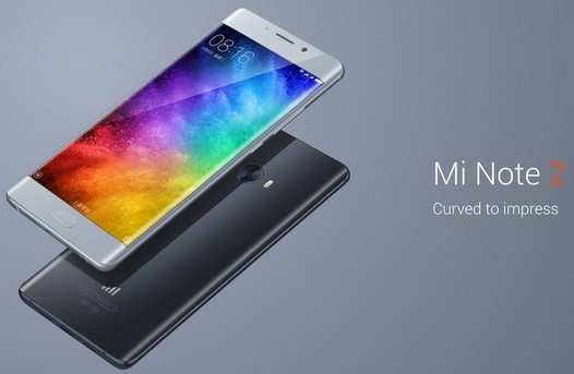 Xiaomi Mi Note 2 официально представлен. Изогнутый дисплей, до 6 ГБ оперативной памяти и поддержка международных диапазонов LTE