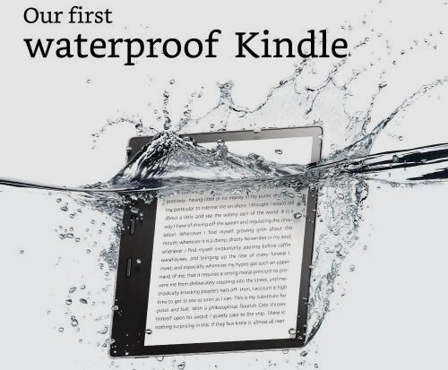 Amazon Kindle Oasis: семидюймовый букридер в водонепроницаемом корпусе за $250