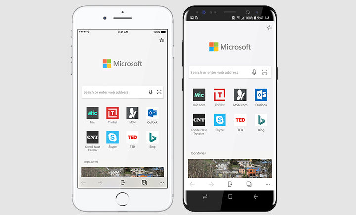 Приложения для мобильных. Браузер Microsoft Edge вскоре появится на iOS и Android устройствах